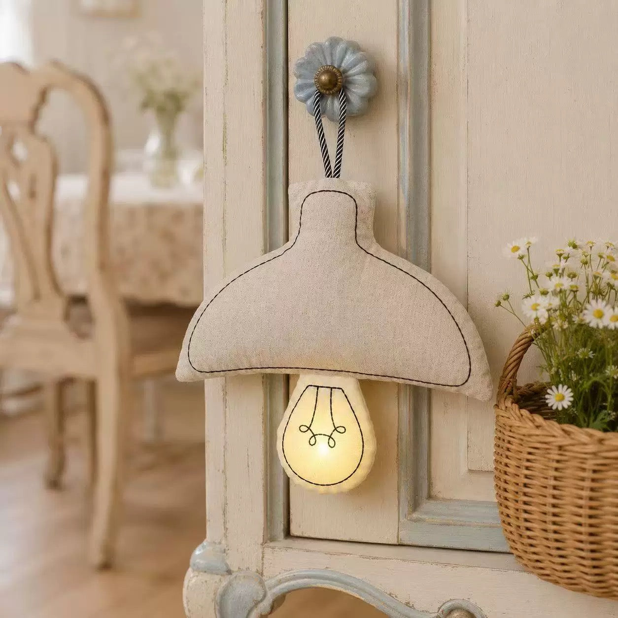 USB-Charging Fabric Pillow Night Light