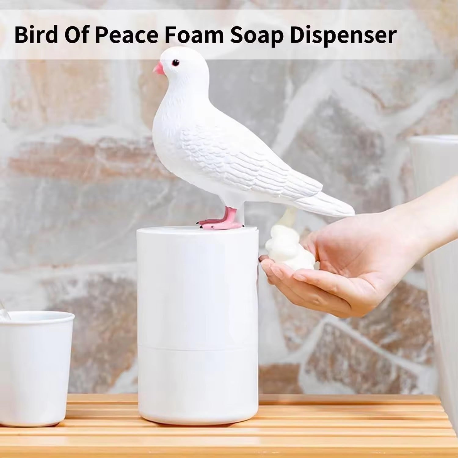 Automatic Bird Soap Dispenser – Touchless Dove Design Foam Soap Pump for Kitchen & Bathroom
