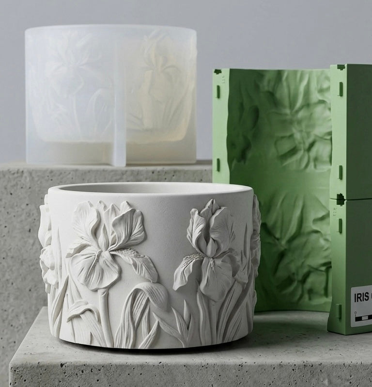Peony Flower Silicone Planter Mold – DIY Concrete & Resin Pot Making Tool