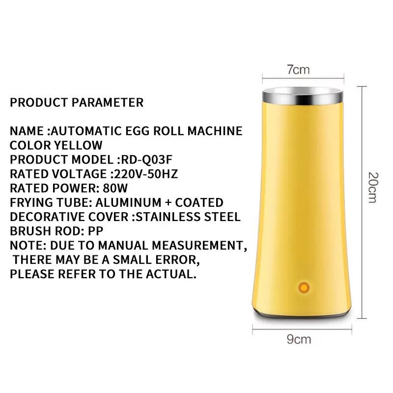 Automatic Egg Cup Egg Roll Maker, Non-Stick Electric Omelet Machine, Vertical Sausage Tube Maker