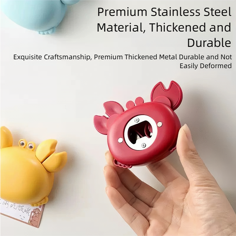 Cute Crab 3-in-1 Magnetic Tool | Mini Scissors, Bottle Opener & Package Cutter