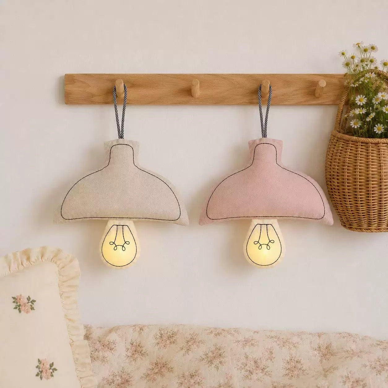 USB-Charging Fabric Pillow Night Light