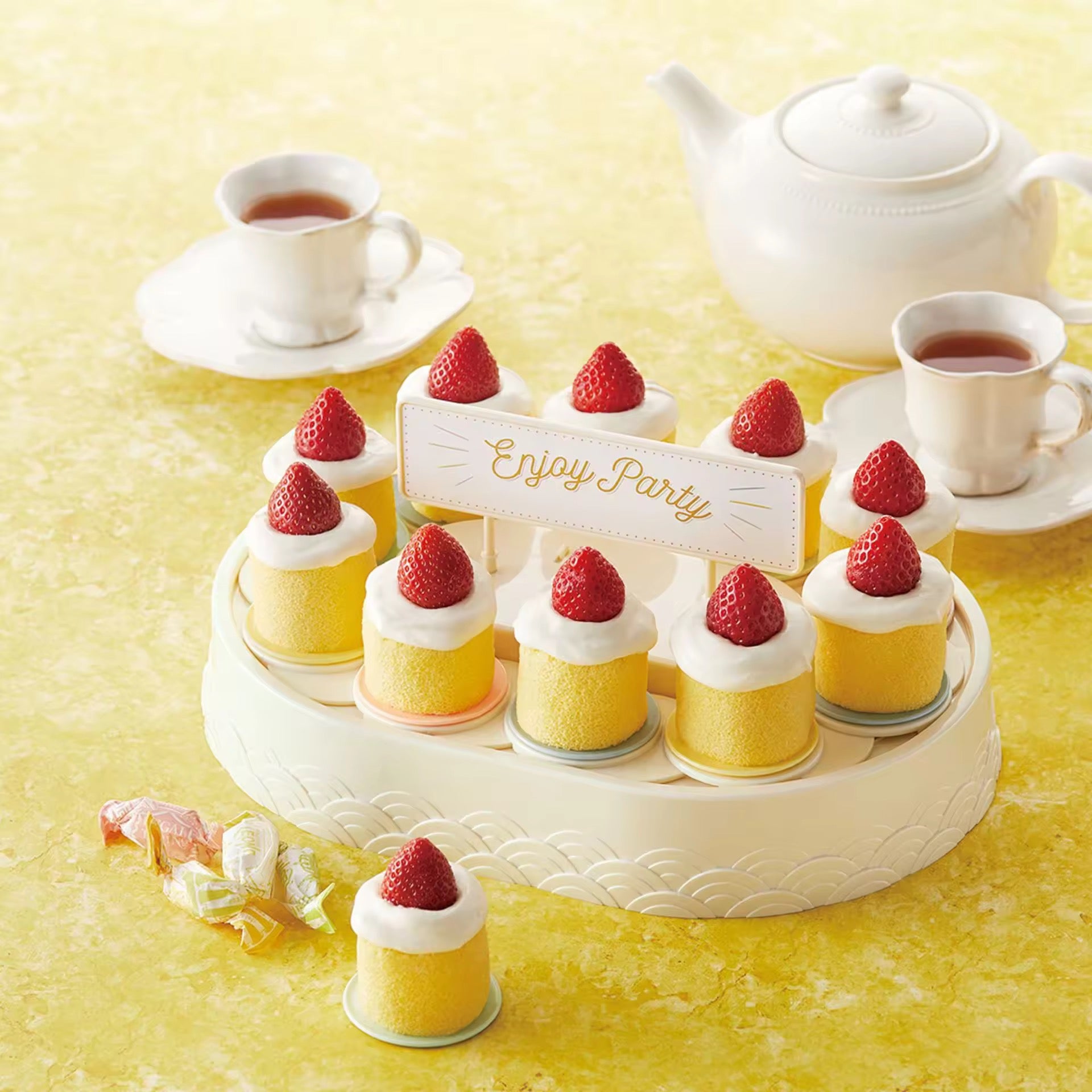 Afternoon Tea Cake Revolving Serving Tray