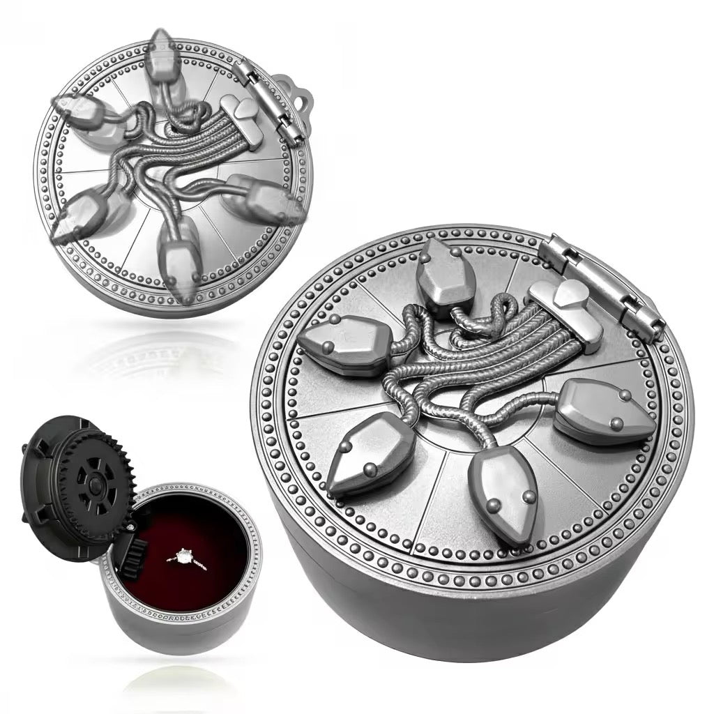 Magic Academy Automatic Snake Ring Box – Creative Proposal Jewelry Box with Hidden Pop-Up Mechanism