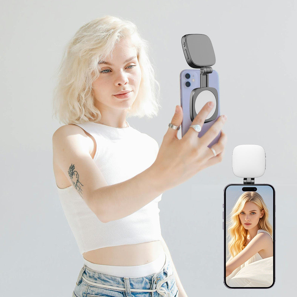 Magnetic cell phone fill light（Free color-changing roast duck）
