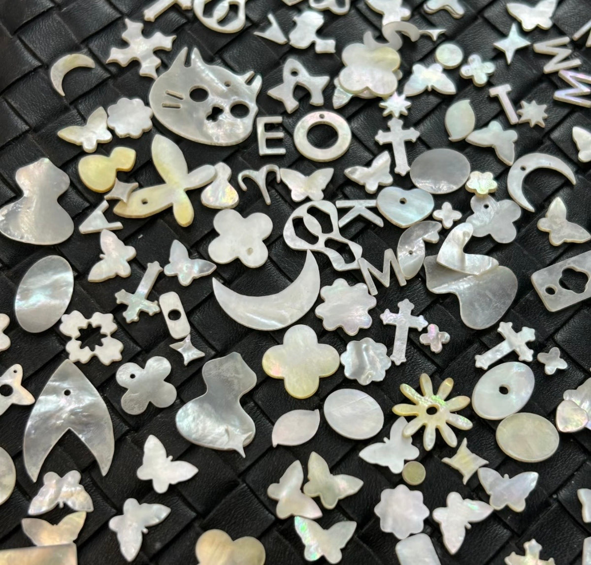 50pcs Natural Shell Charms for DIY Jewelry Making – Assorted Shapes