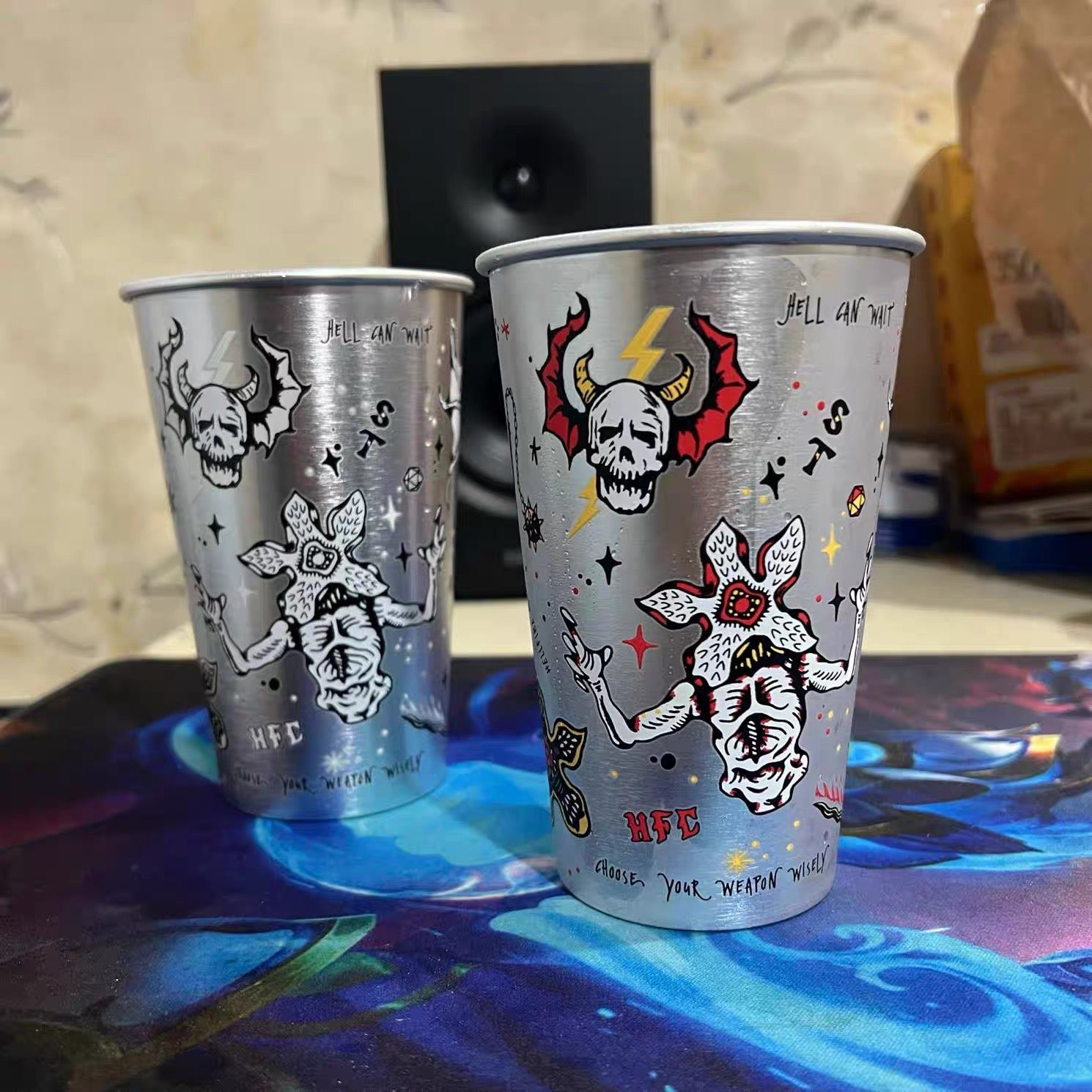 Stranger Things Official Thermochromic Color-Changing Tumbler – Stainless Steel