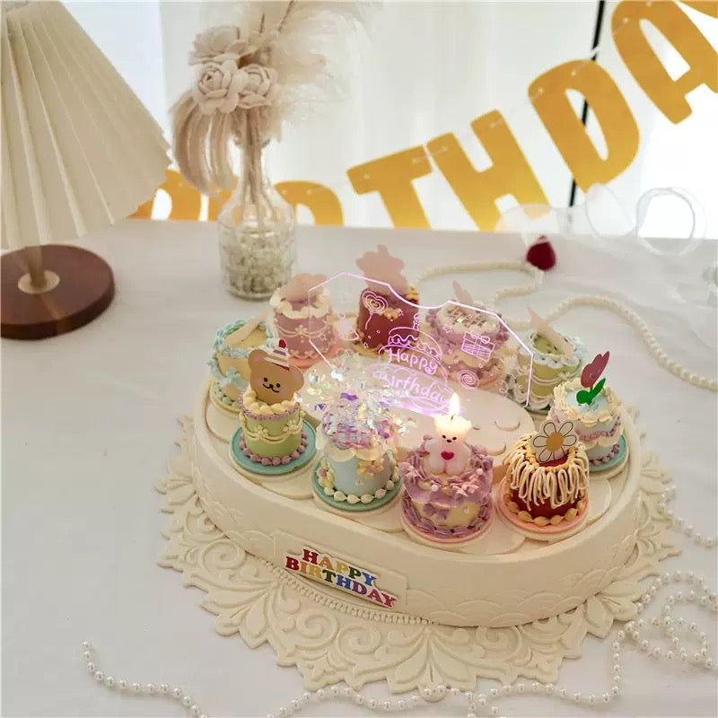 Afternoon Tea Cake Revolving Serving Tray