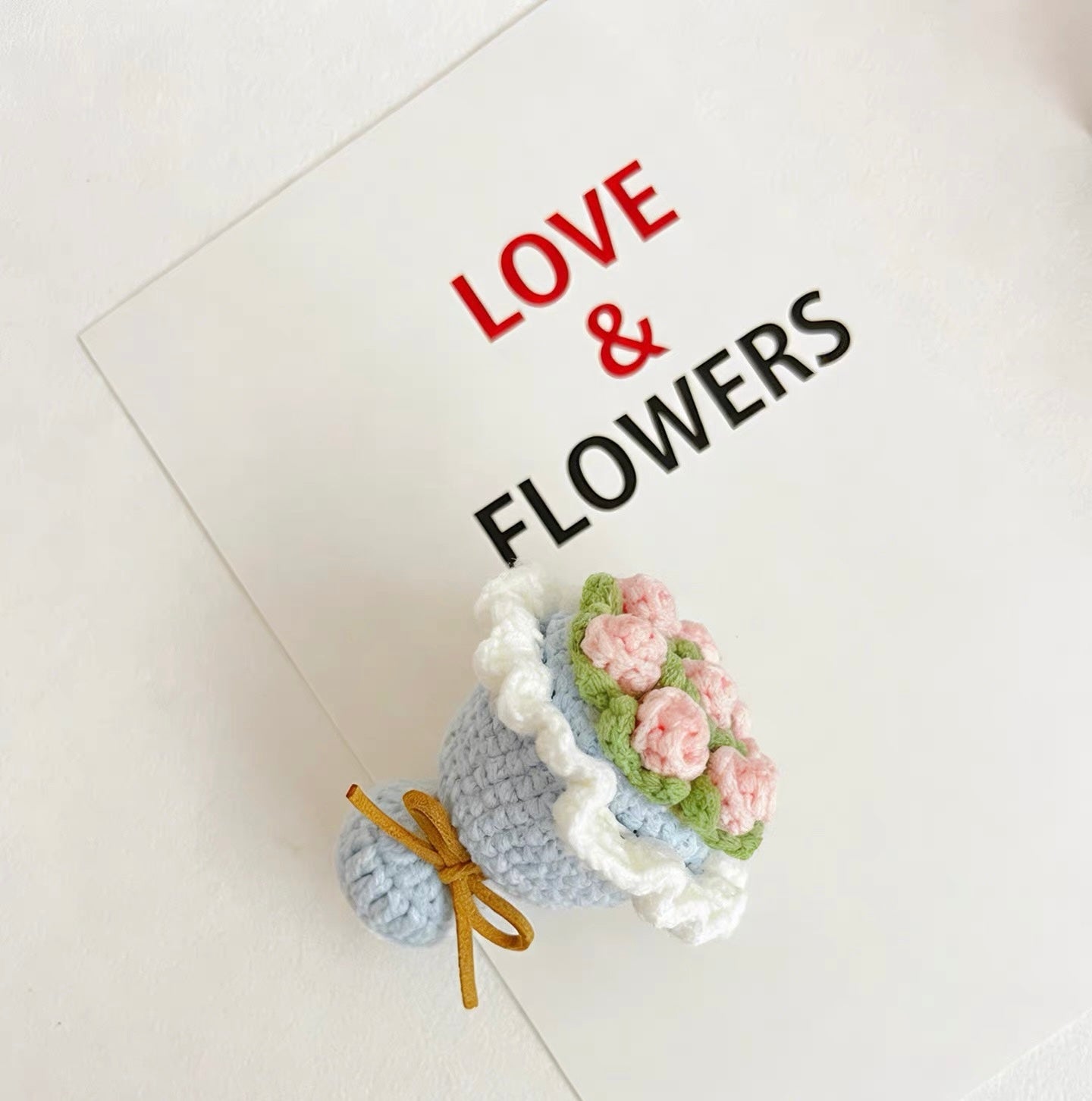 Handcrafted Crochet Flower Bouquet Ring Box – Finished Product, Not a DIY Kit