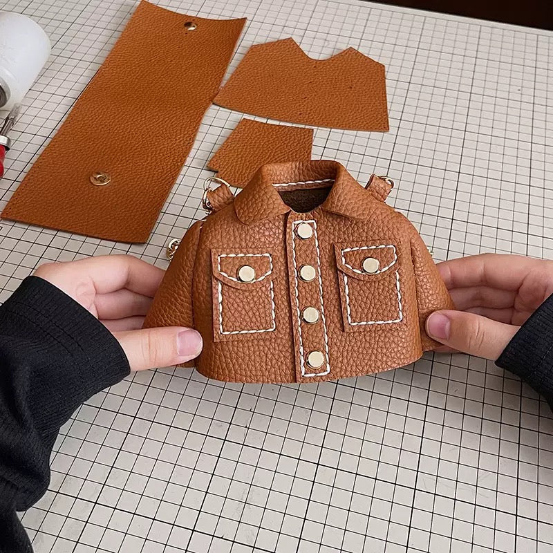 Handmade Mini Jacket Bag – Unique Statement Crossbody Purse