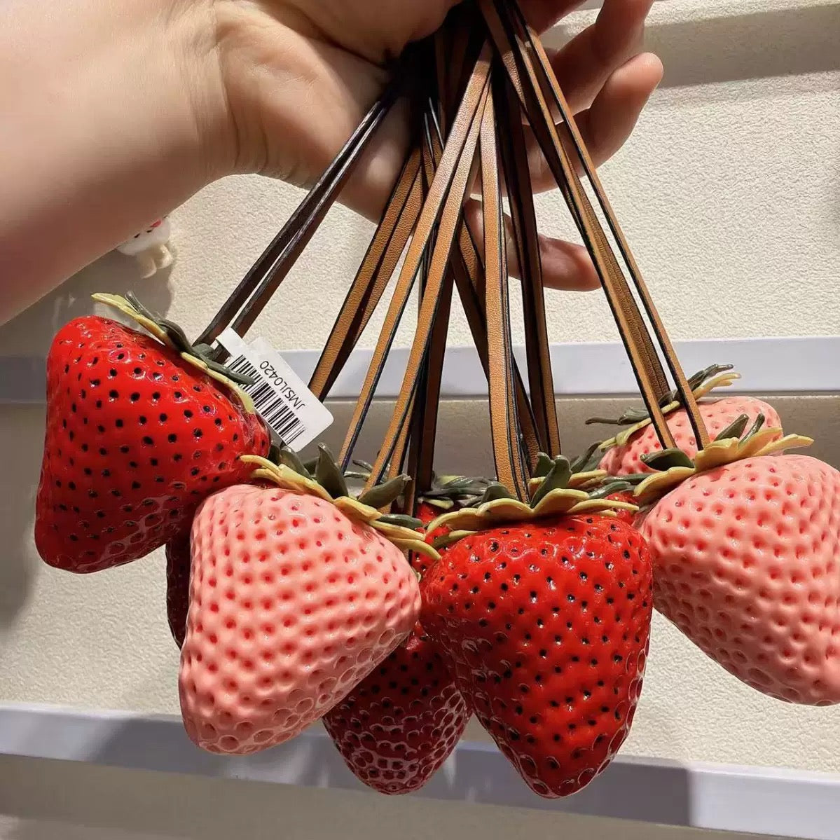 Strawberry 🍓 Mosquito Repellent Keychain (Buy One, Get One Free) – Pink + Red