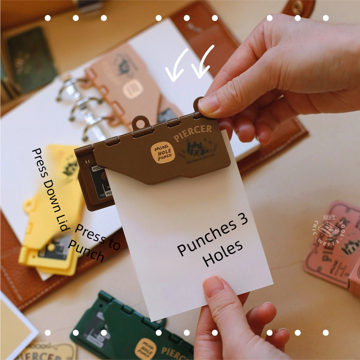 Card-Style Ring Binder Hole Punch