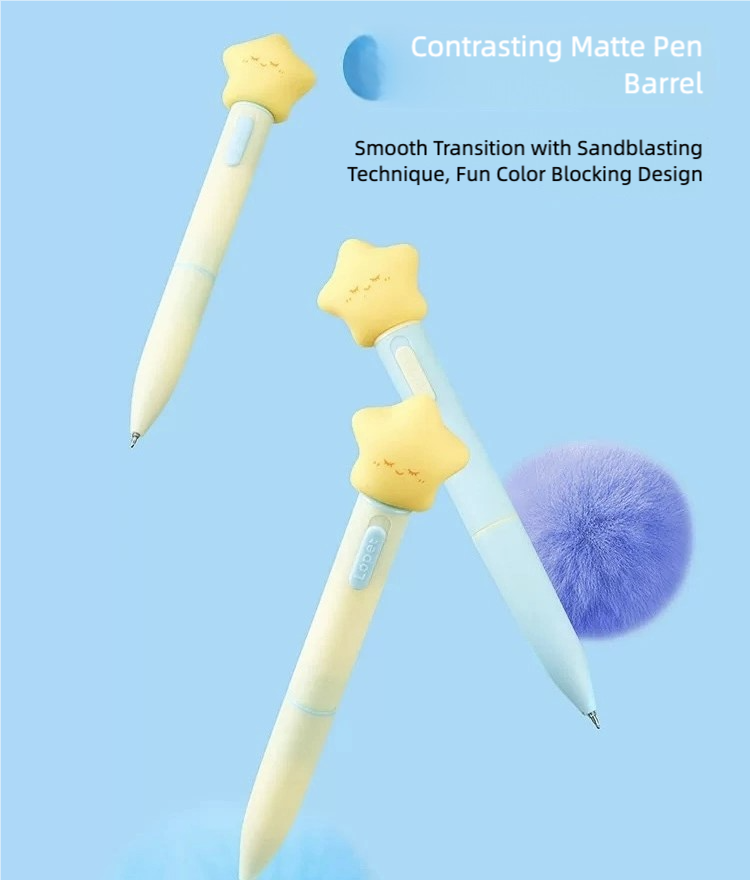 Glow-in-the-Dark Star Pens – 2 Pack with Built-In Night Light