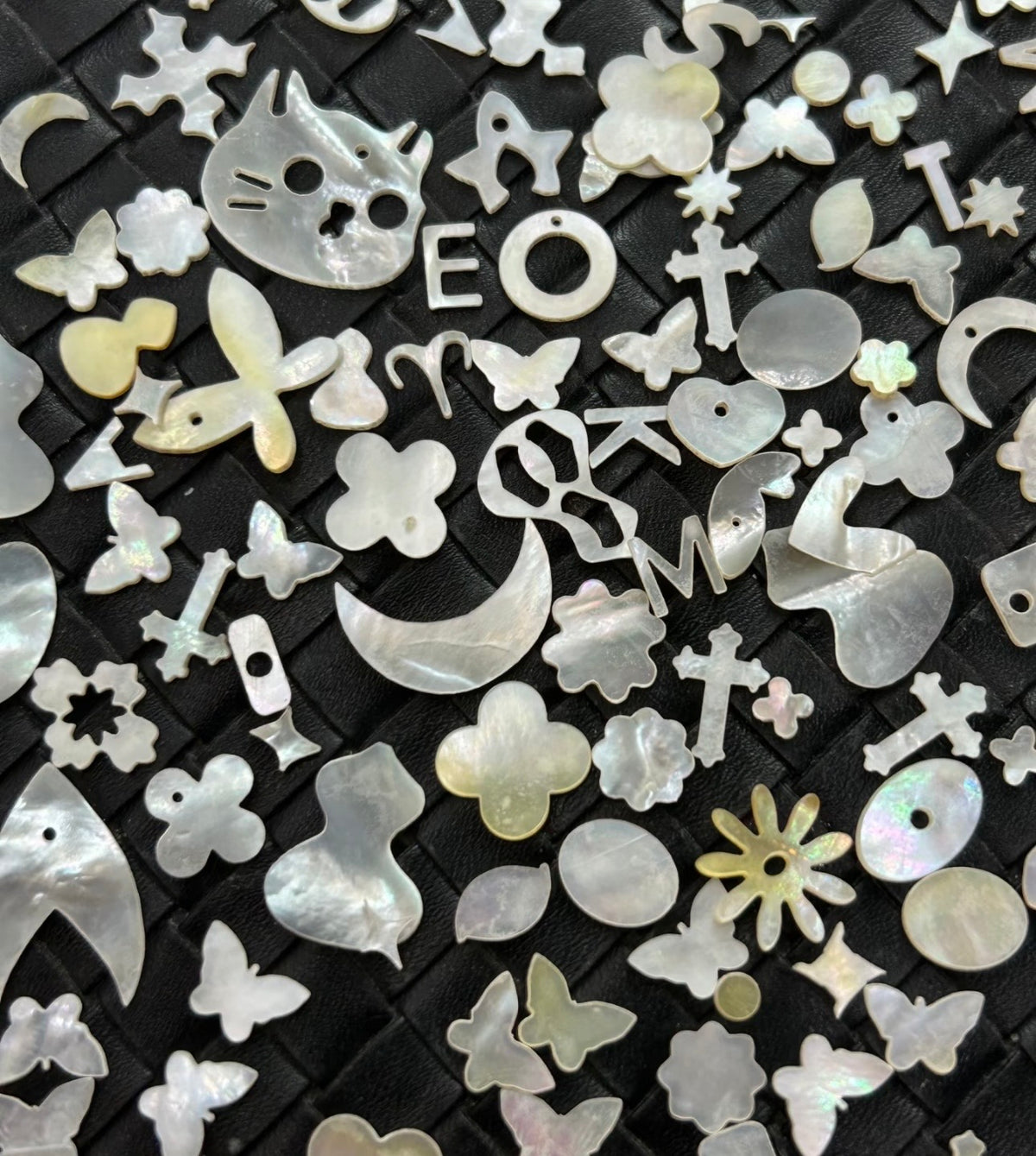 50pcs Natural Shell Charms for DIY Jewelry Making – Assorted Shapes