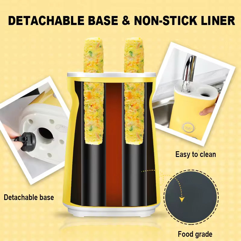 Automatic Egg Cup Egg Roll Maker, Non-Stick Electric Omelet Machine, Vertical Sausage Tube Maker