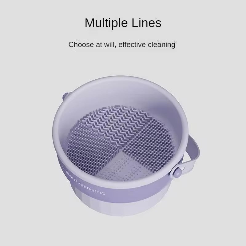 3-in-1 Makeup Brush Cleaning & Drying Bucket