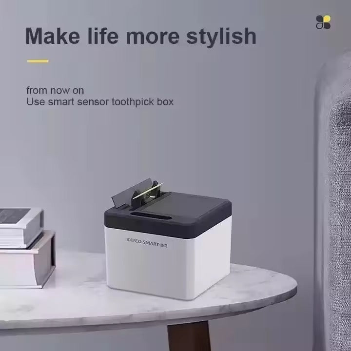 Creative Smart Portable Infrared Automatic Induction Toothpick Dispenser USB Charging Electric Toothpick
Holder