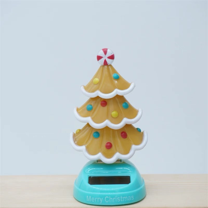 Solar Swinging Christmas Tree Car Ornament (Buy One Get One Free)