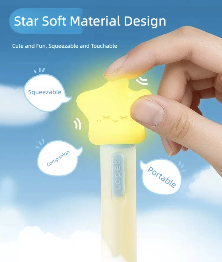 Glow-in-the-Dark Star Pens – 2 Pack with Built-In Night Light