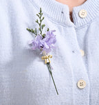 Elegant Flower Vase Brooch Pin – Mini Bouquet Holder Jewelry, Gold Bow Floral Brooch for Women（Buy one, get one free）