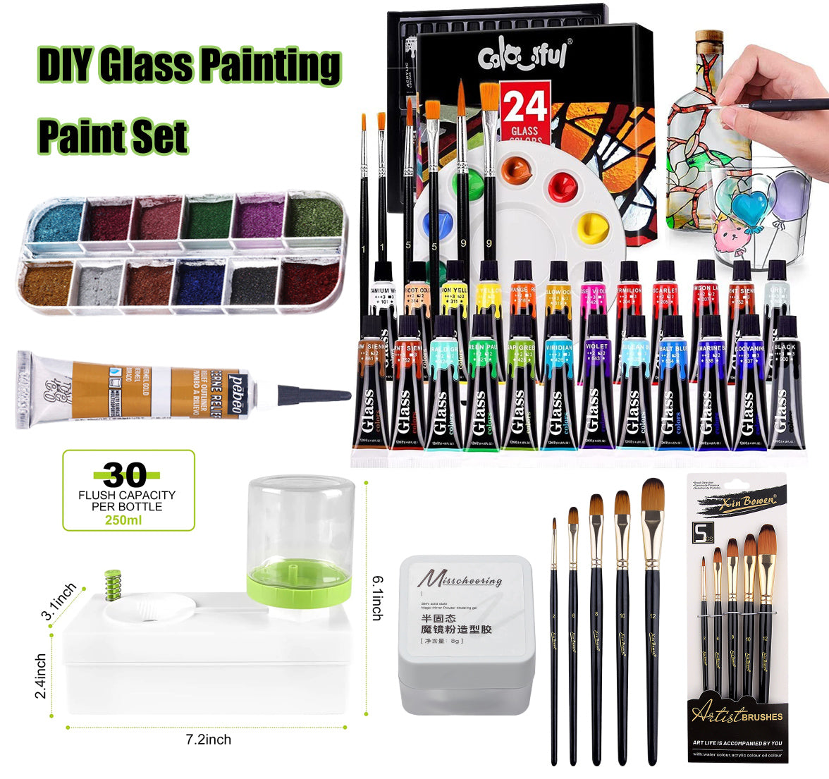 Glass Painting Paint Set