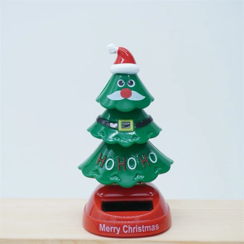 Solar Swinging Christmas Tree Car Ornament (Buy One Get One Free)