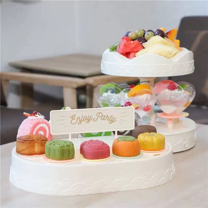 Afternoon Tea Cake Revolving Serving Tray