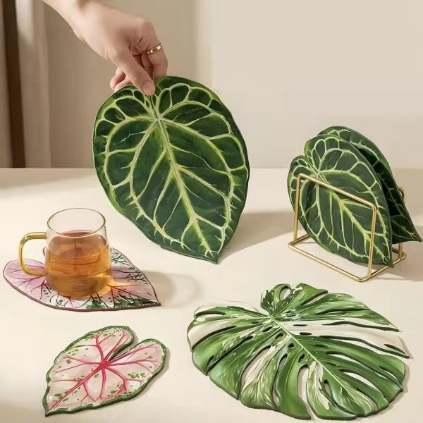 Acrylic Monstera Heat Pad (Set of 9)