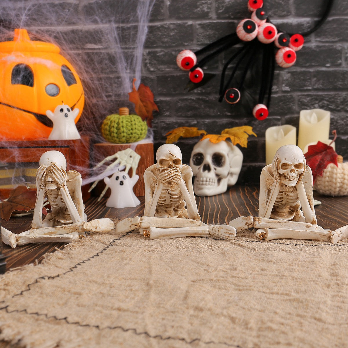 Skeleton 3 Brothers Set of 3