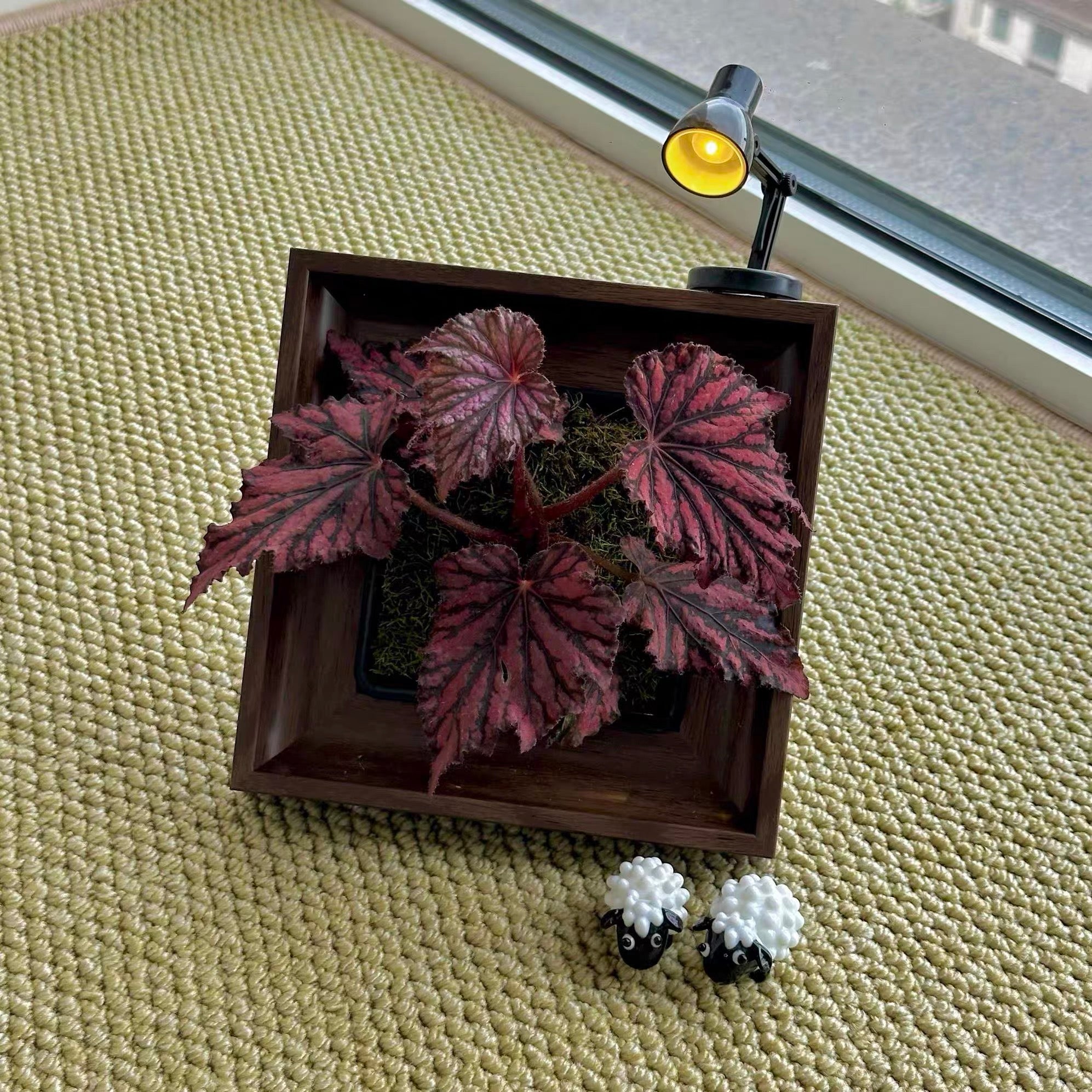 Oil Painting Picture Frame and Flower Pot with a Free Night Light