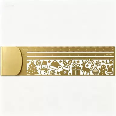Brass Cat Stencil Ruler Gift Box