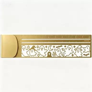 Brass Cat Stencil Ruler Gift Box