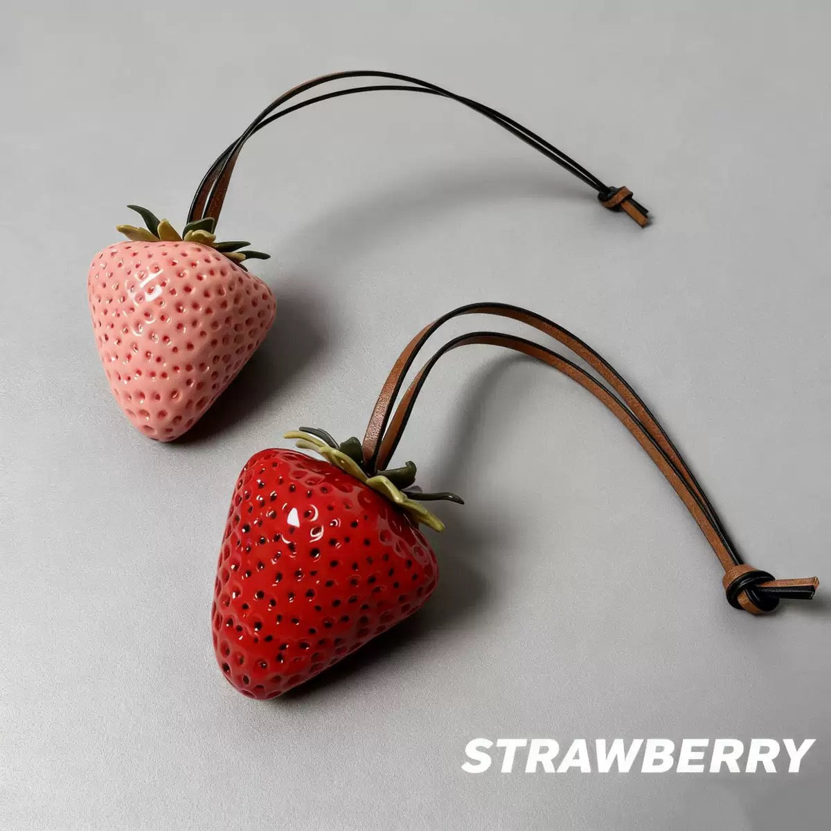 Strawberry 🍓 Mosquito Repellent Keychain (Buy One, Get One Free) – Pink + Red