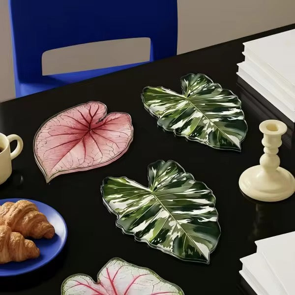 Acrylic Monstera Heat Pad (Set of 9)