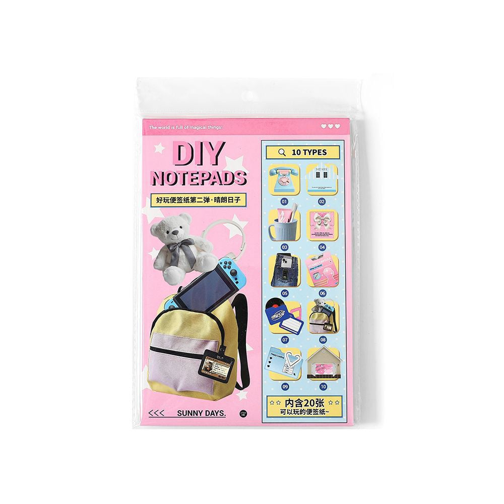 677-Piece Folding Sticky Notes Set – 5 Themes, 677 Unique Designs