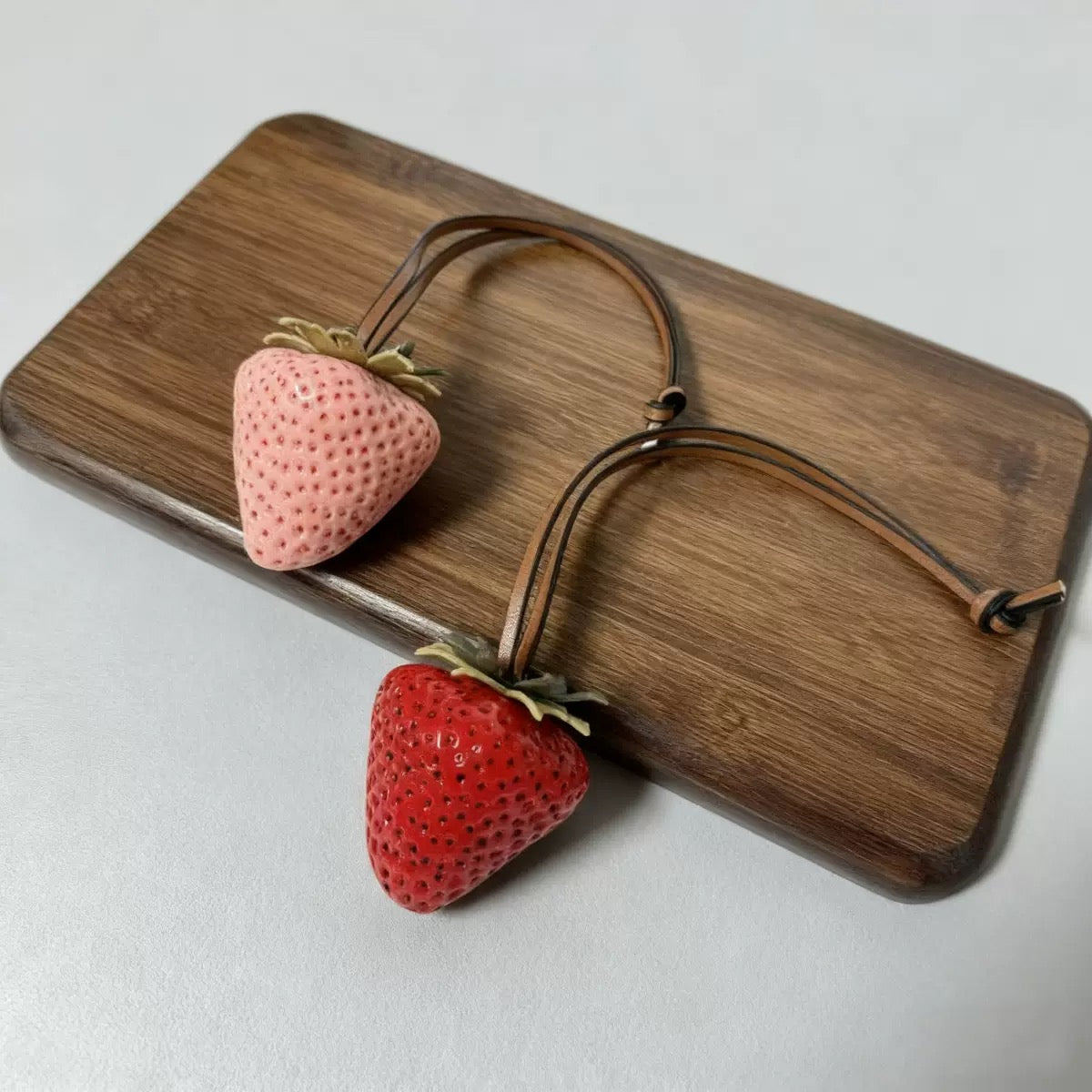 Strawberry 🍓 Mosquito Repellent Keychain (Buy One, Get One Free) – Pink + Red
