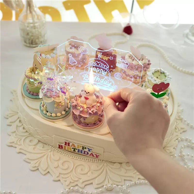 Afternoon Tea Cake Revolving Serving Tray