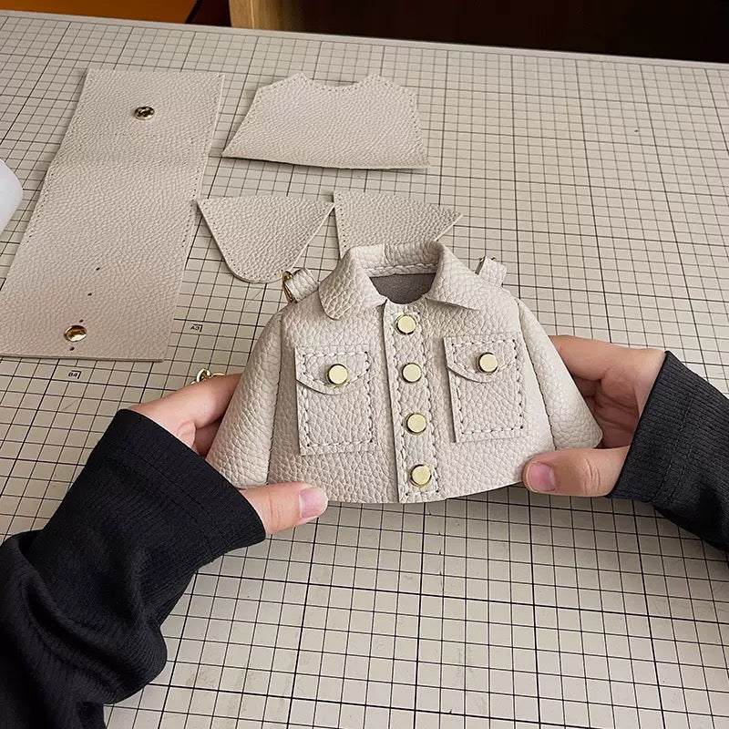 Handmade Mini Jacket Bag – Unique Statement Crossbody Purse