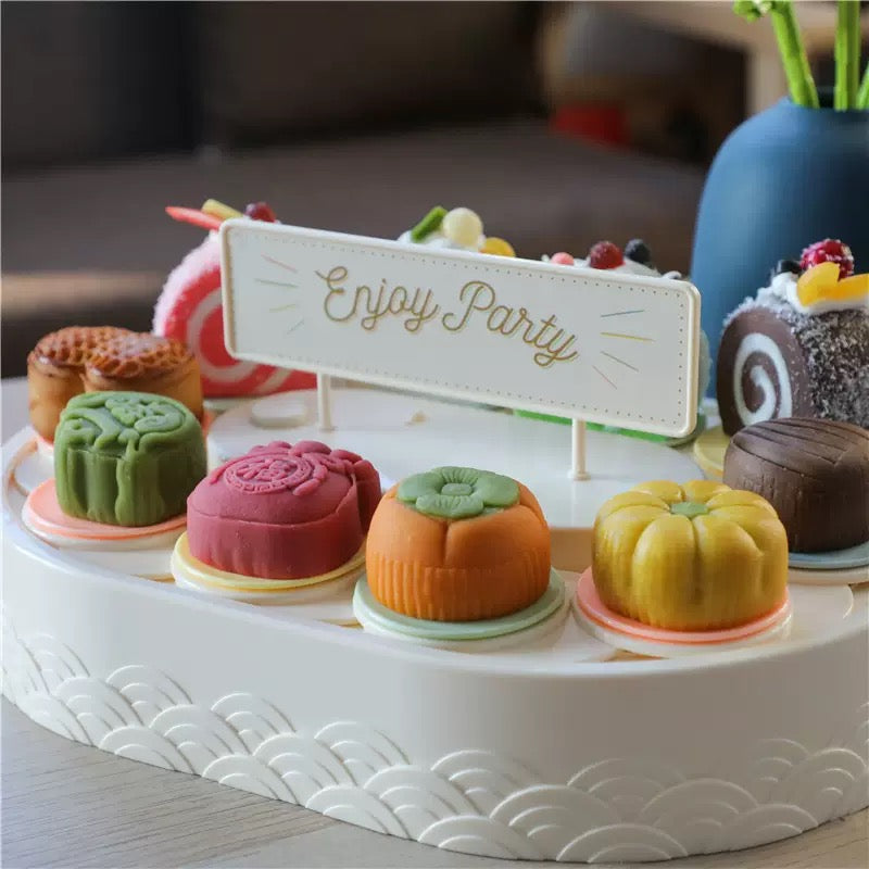 Afternoon Tea Cake Revolving Serving Tray