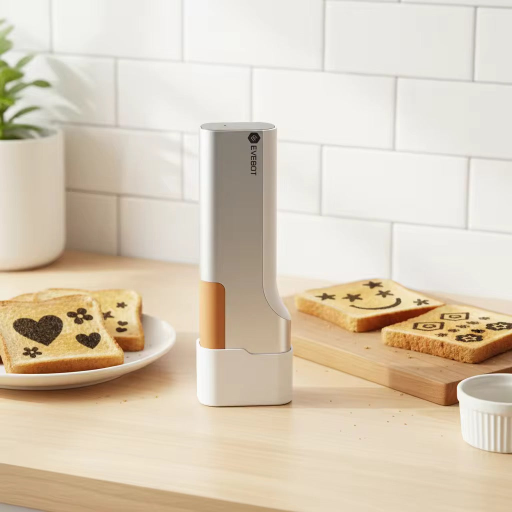 Handheld Food Printer + Edible Ink（One bottle of ink can print 2,000 times）