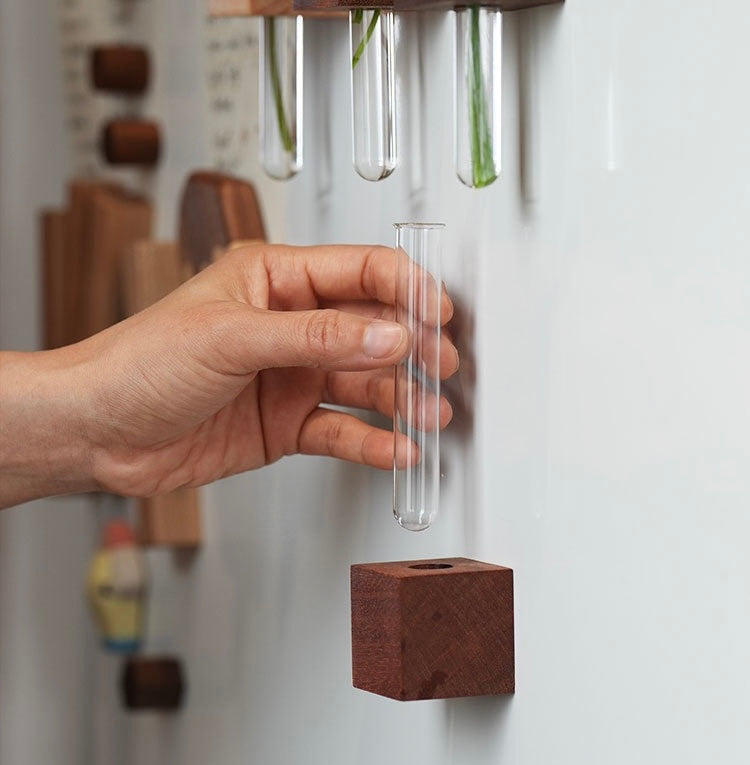 Solid Wood Magnetic Vase (Buy One Get One Free)