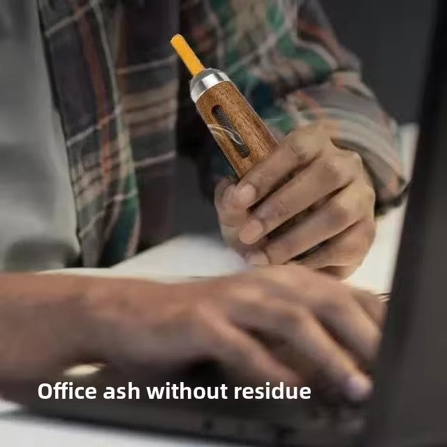 Walnut Portable Ashtray (Buy One, Get One Free) Features two different sizes in one set