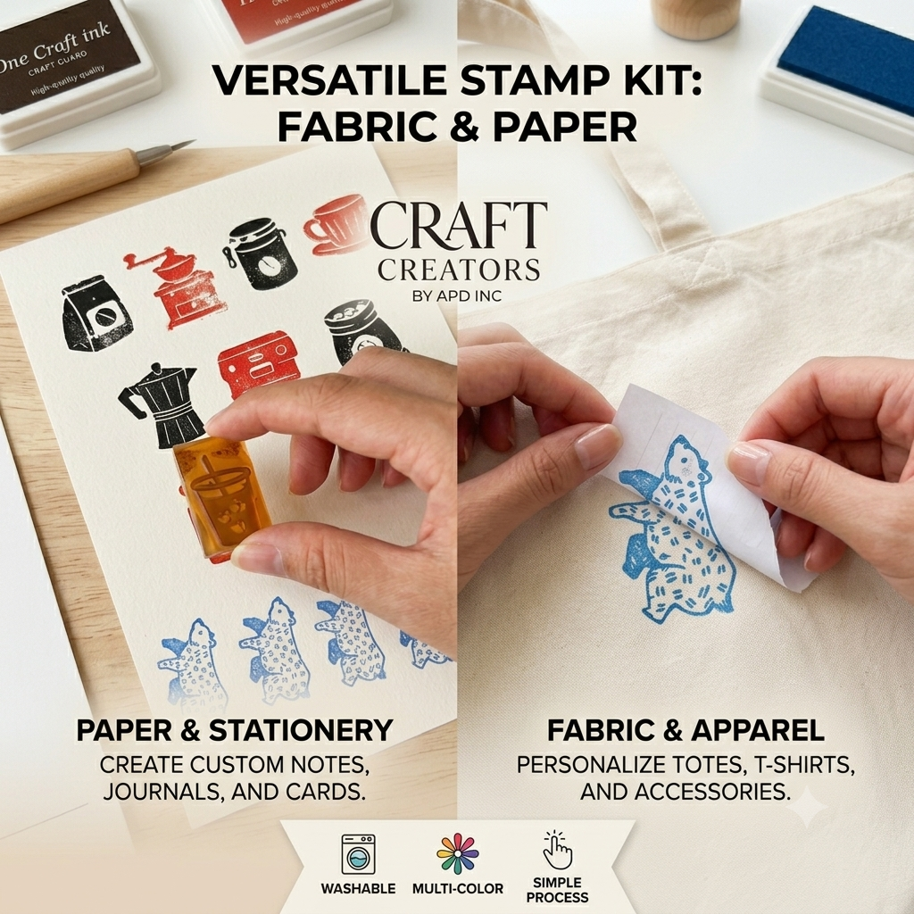 DIY Stamp Kit (No Carving Required) Free Seal Handle Included