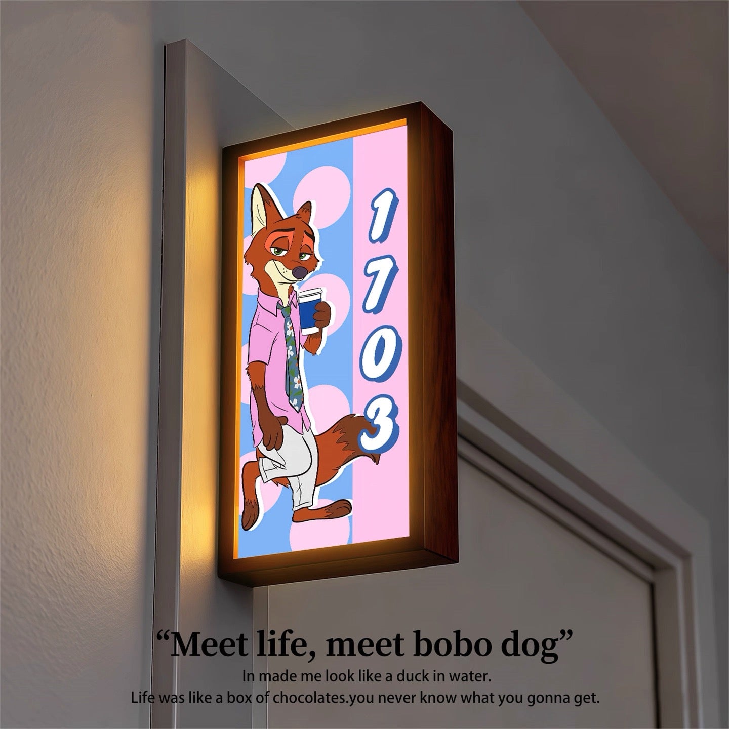 Twinkle DIY Light Box – Custom Name LED Night Light Door Sign for Kids Room