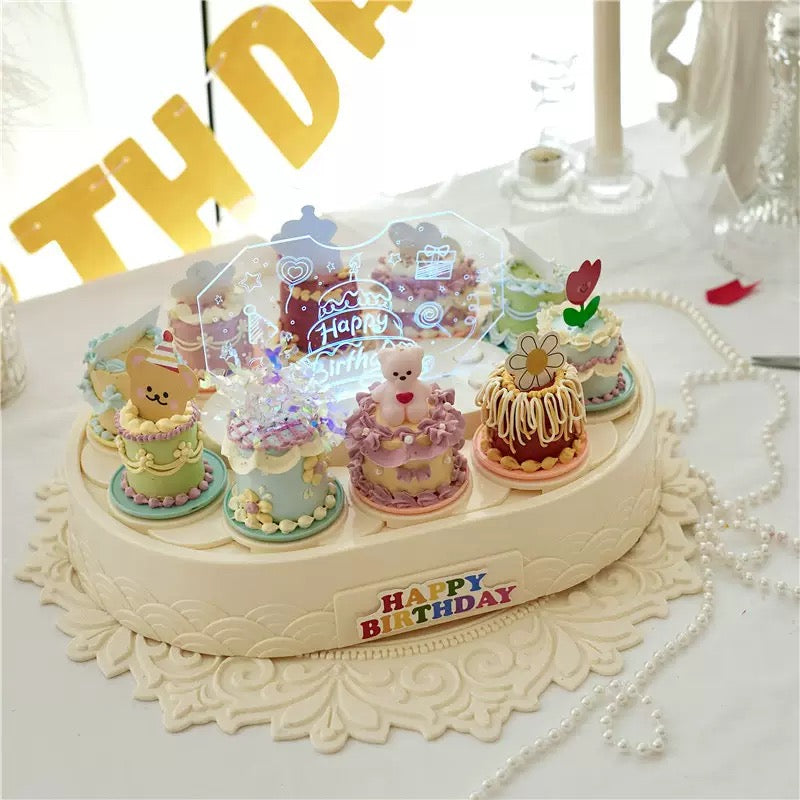 Afternoon Tea Cake Revolving Serving Tray