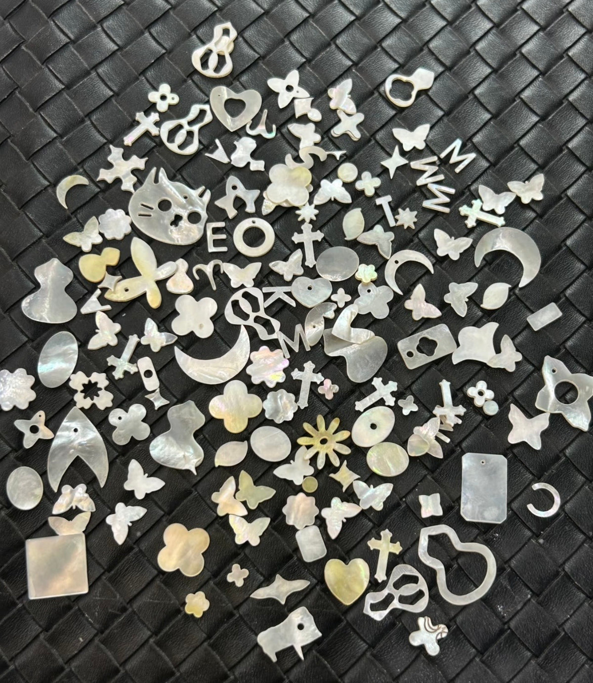 50pcs Natural Shell Charms for DIY Jewelry Making – Assorted Shapes