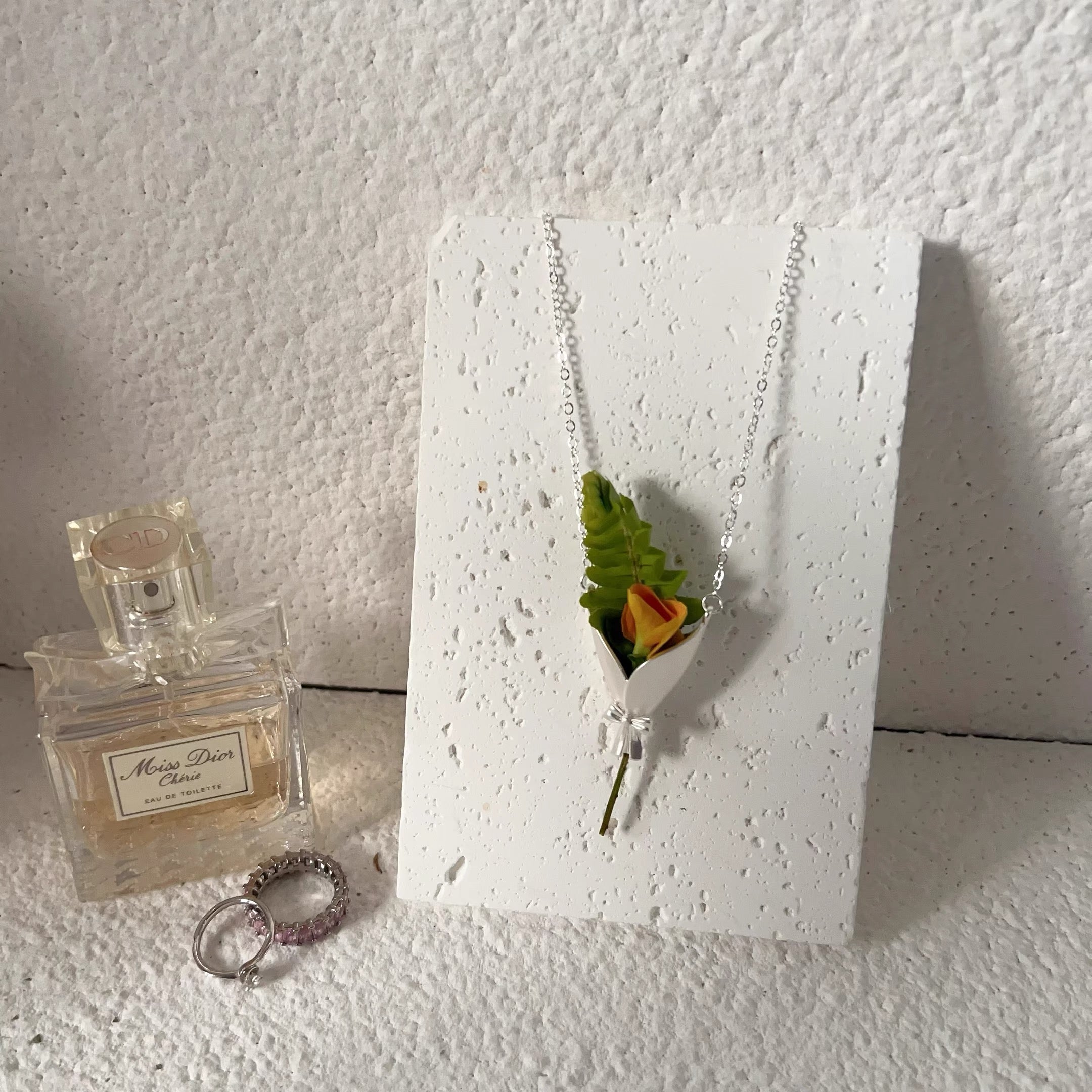 Wearable Mini Vase Jewelry Collection - Handcrafted S925 Silver Flower Holder (Brooch, Earrings, Necklace)