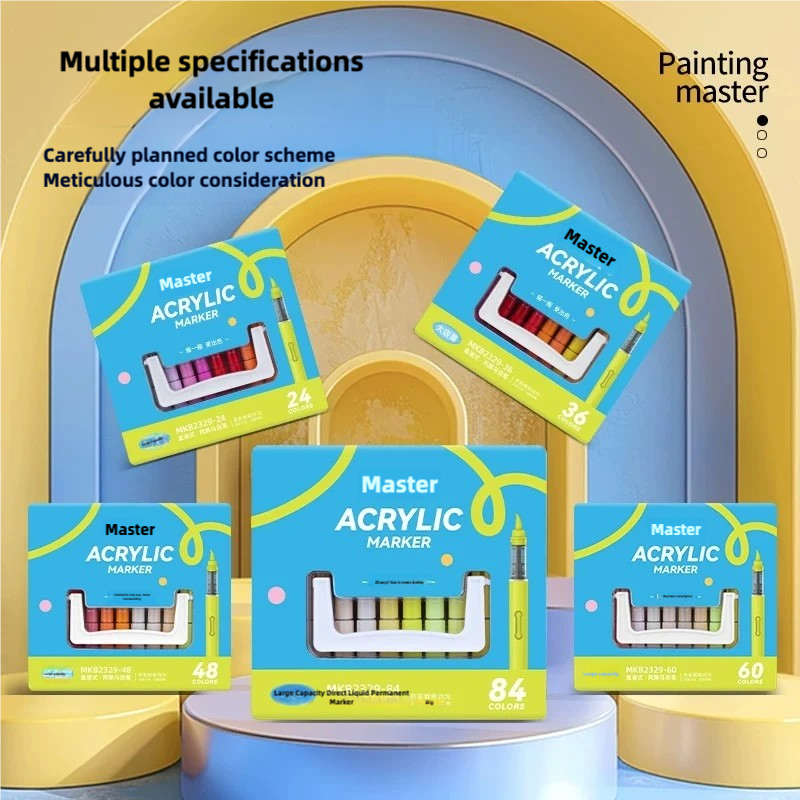 Multi-functional marker (can draw on any material) waterproof and colorfast