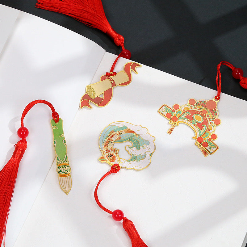 Chinese Traditional Wedding Art Bookmark Gift Set
