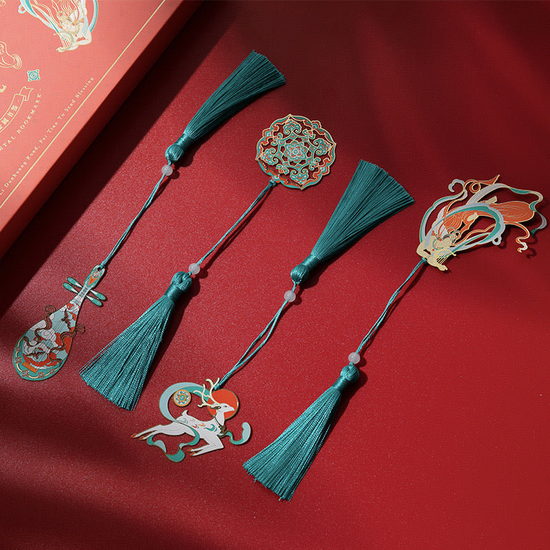 Chinese Style Intangible Cultural Heritage Dunhuang Style Art Bookmark Set